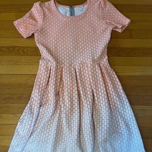 Charming Lularoe Amelia Peach and White Ombré Dress - size XL